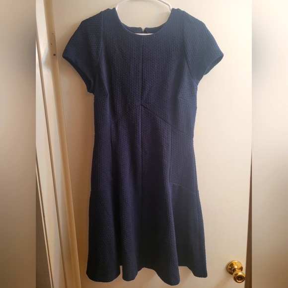 banana republic navy blue dress Linen-Blend Tie-Front Mini Dress
